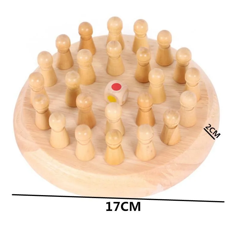 Kids Wooden Memory Match Stick Chess Game Fun Block Board Game Educational Color Cognitive Ability Toy For Children