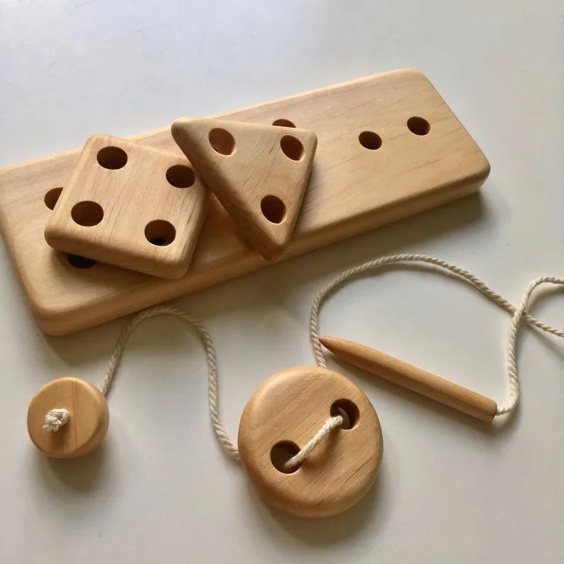 Lacing Toy With Shapes