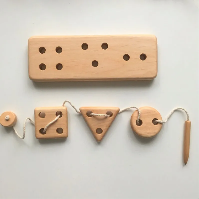 Lacing Toy With Shapes