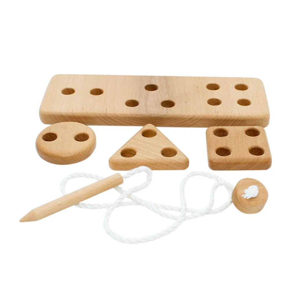 Lacing Toy With Shapes