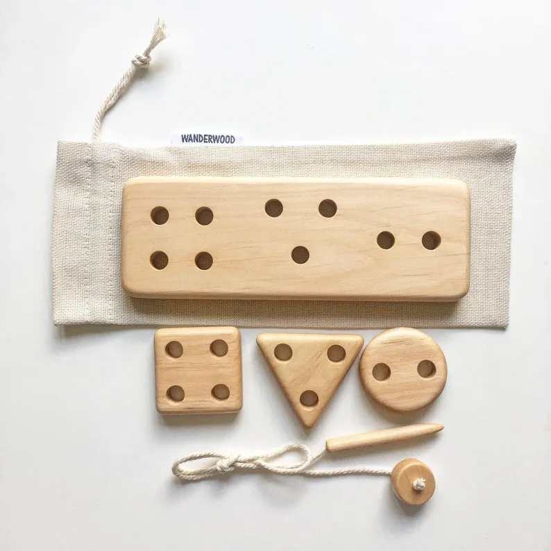 Lacing Toy With Shapes