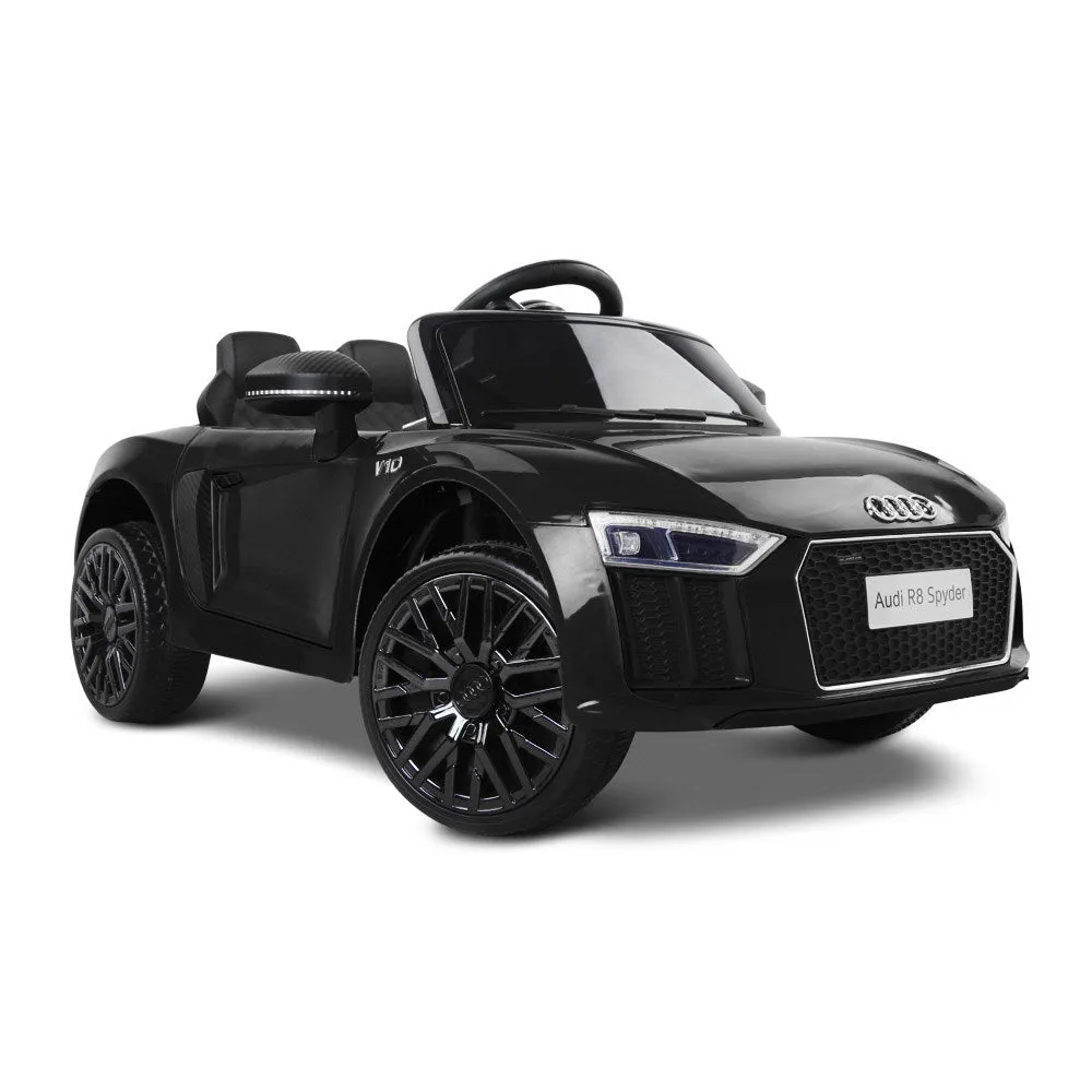 Licensed Audi R8 Ride On Car, Twin Motors, Remote Control – Black