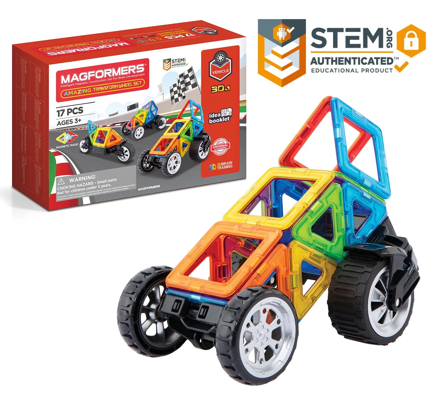 Magformers Amazing Transform 17Pc wheel set