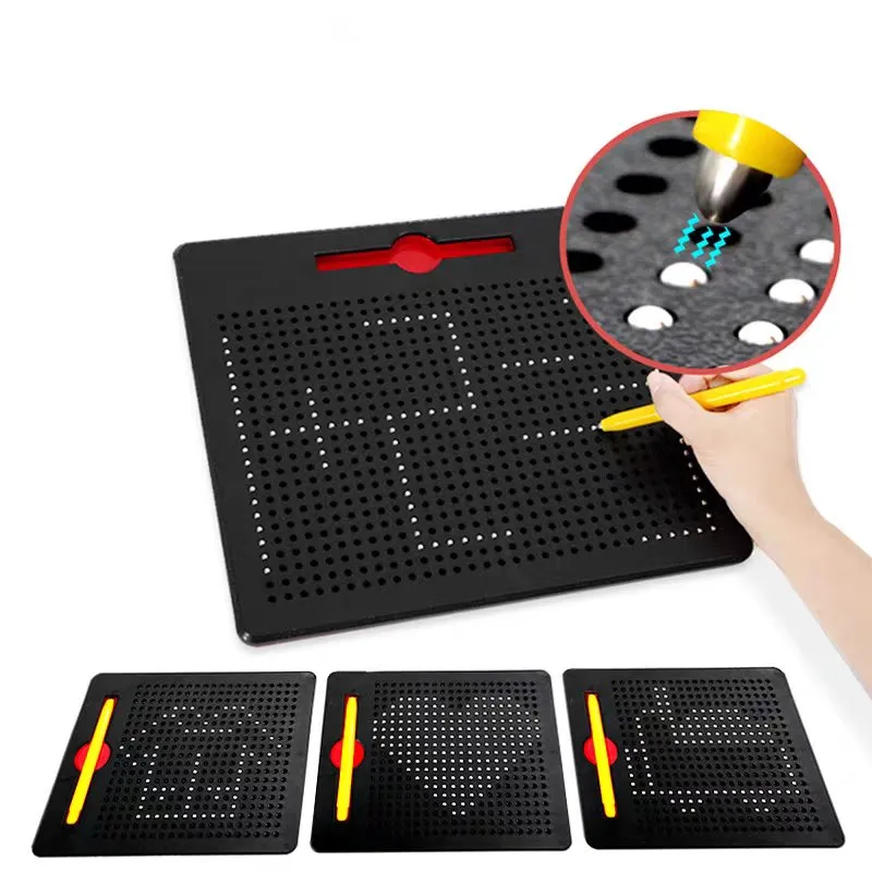 Magnetic Pen Drawing Tablet and Mosaic Puzzle Set