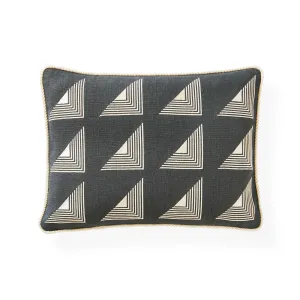 Matrix Triangles Cushion