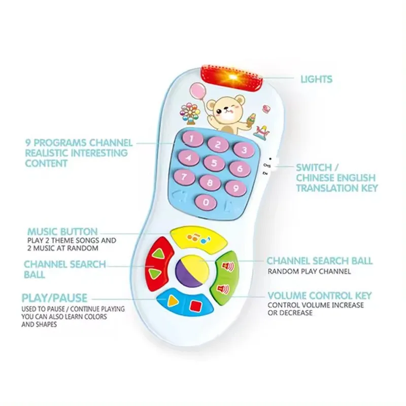 Multifunction Remote Shape Musical Phone