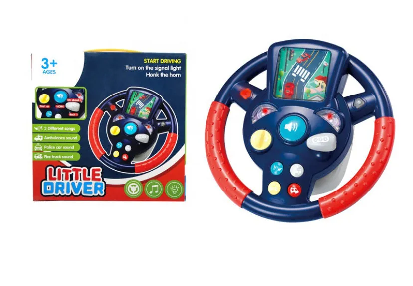 Musical Steering Wheel With Light & Music for Kids  - car racing steering for kids playmaster toys