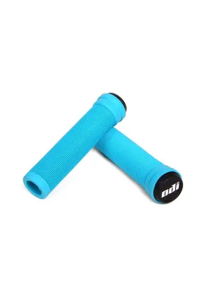 ODI Longneck Soft Flangeless Grips 135mm - Aqua