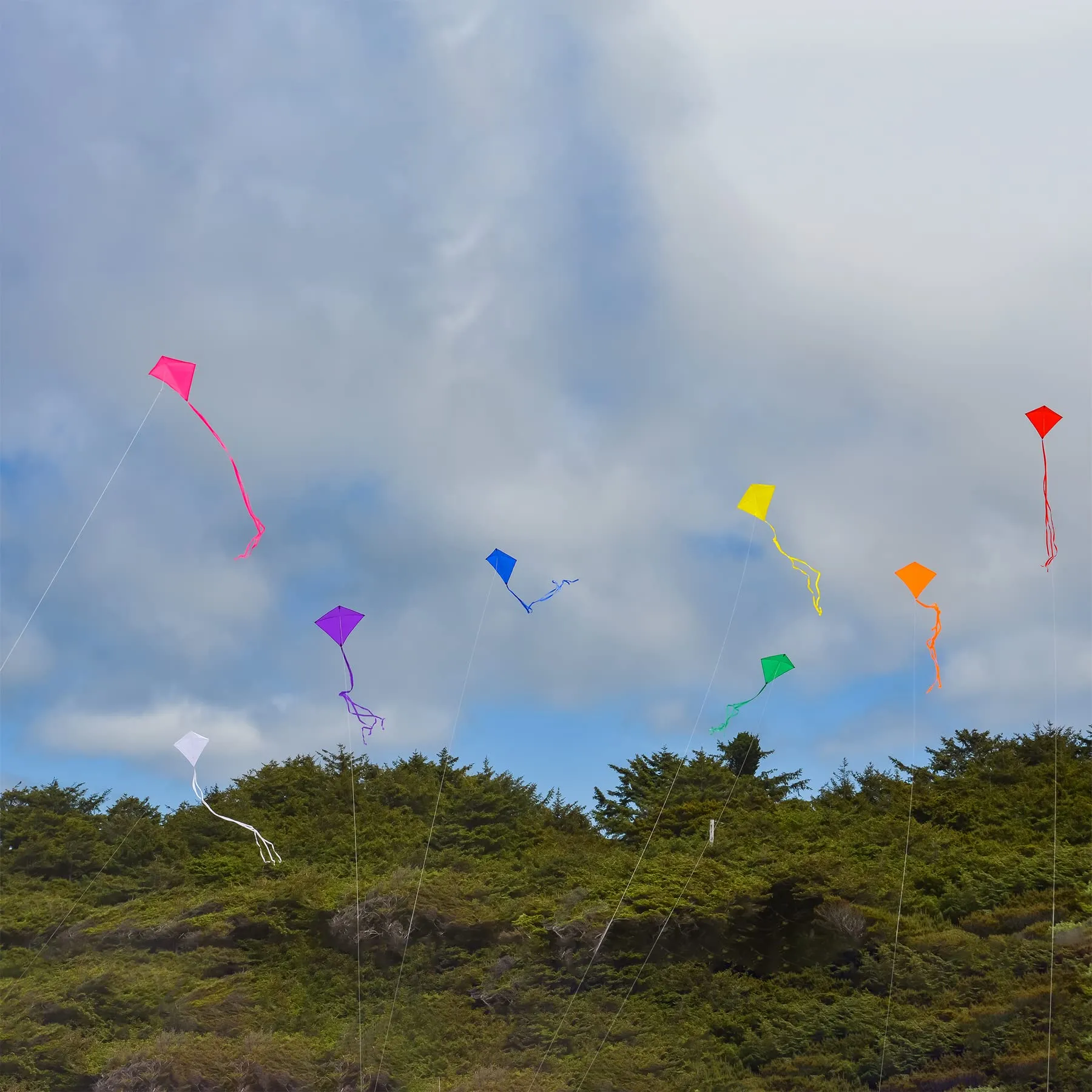 Orange 30" Diamond Kite