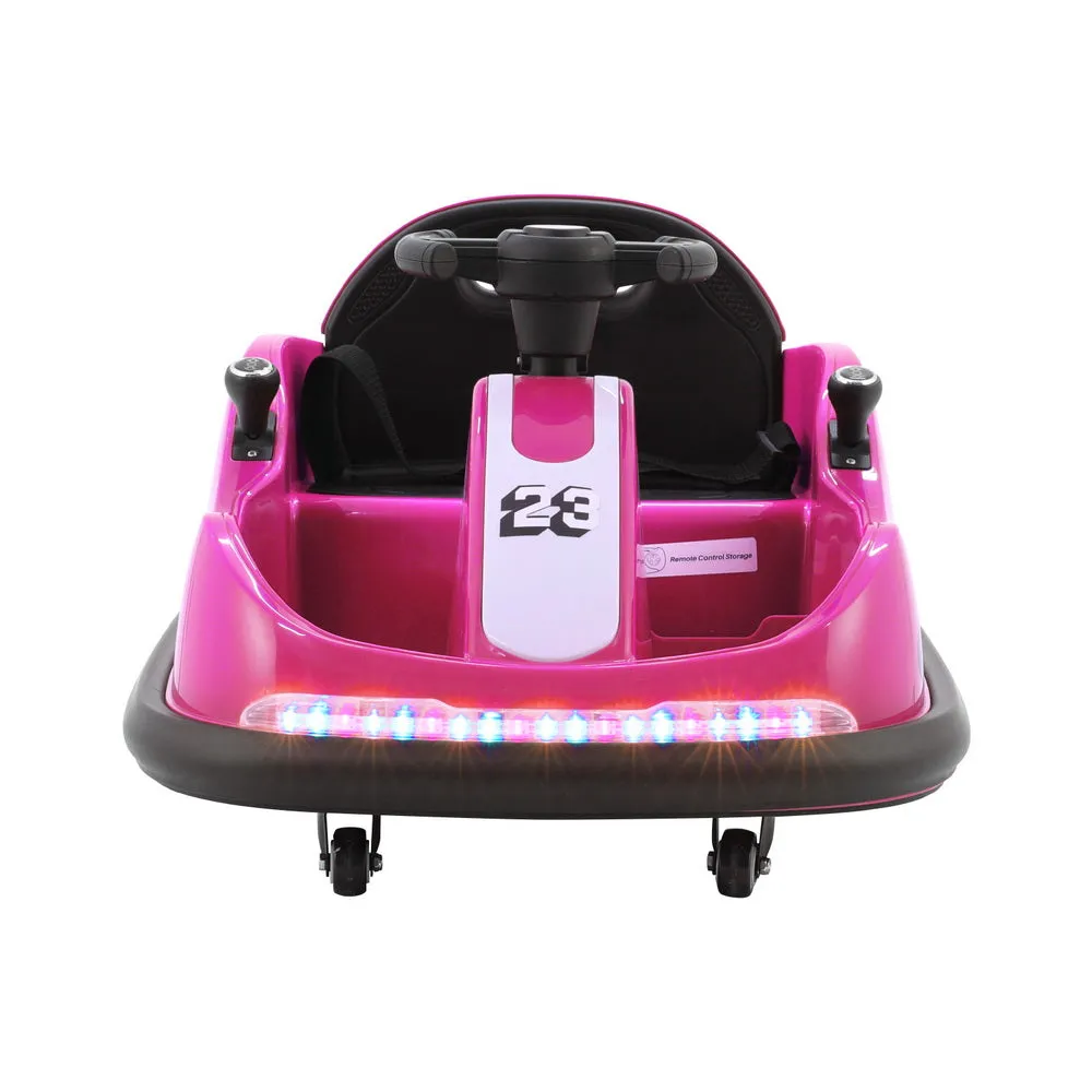 Pink 6V Kids Electric Ride On Bumper Kart with Remote by Rigo