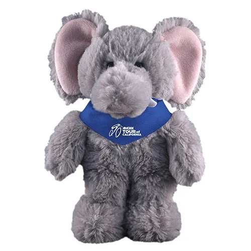 Soft Plush Stuffed Elephant with Bandana