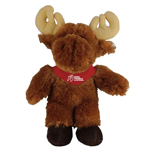 Soft Plush Stuffed Moose with Bandana