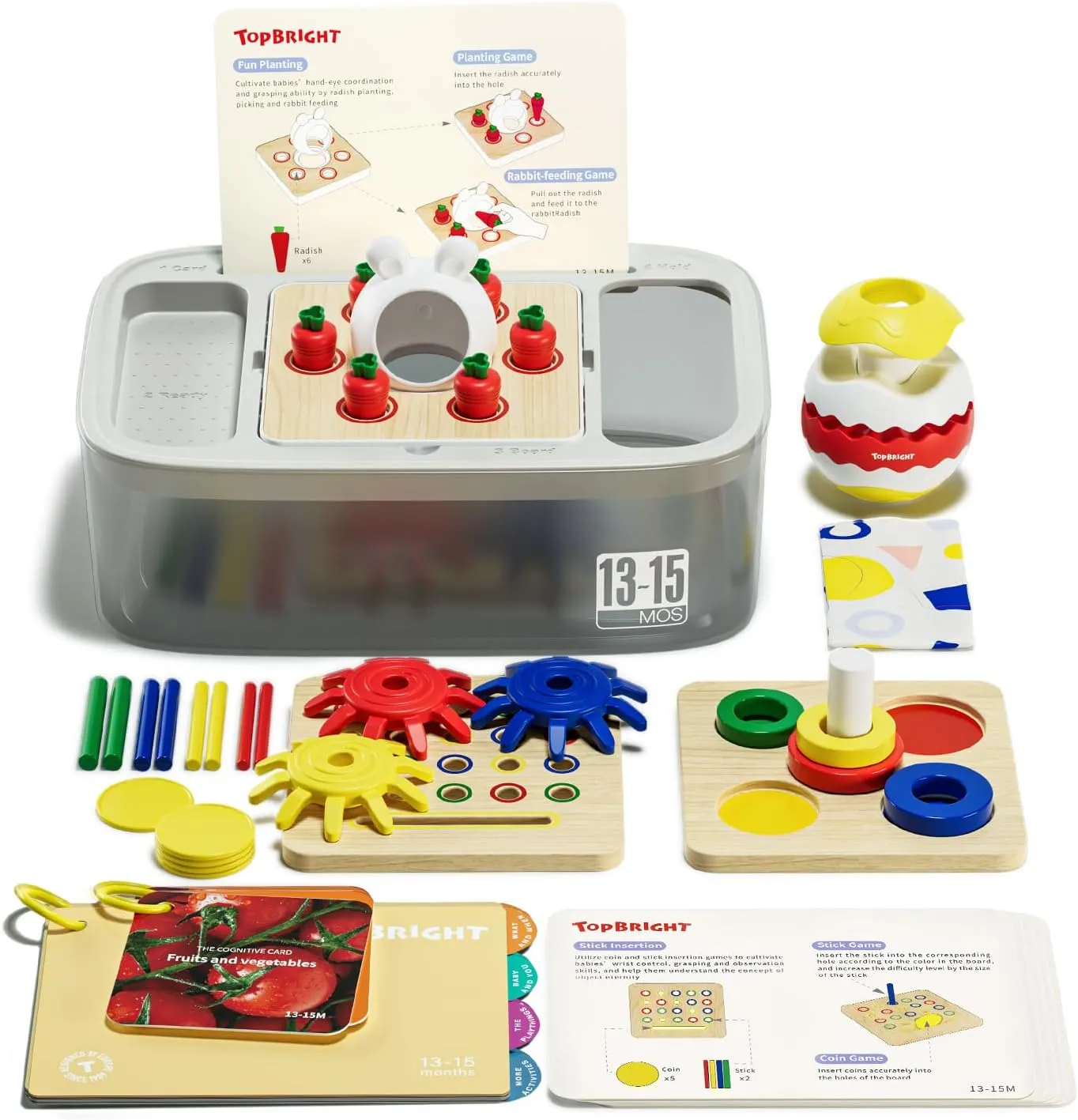 TopBright Early Childhood Development Box 40pc; 13-15 Months