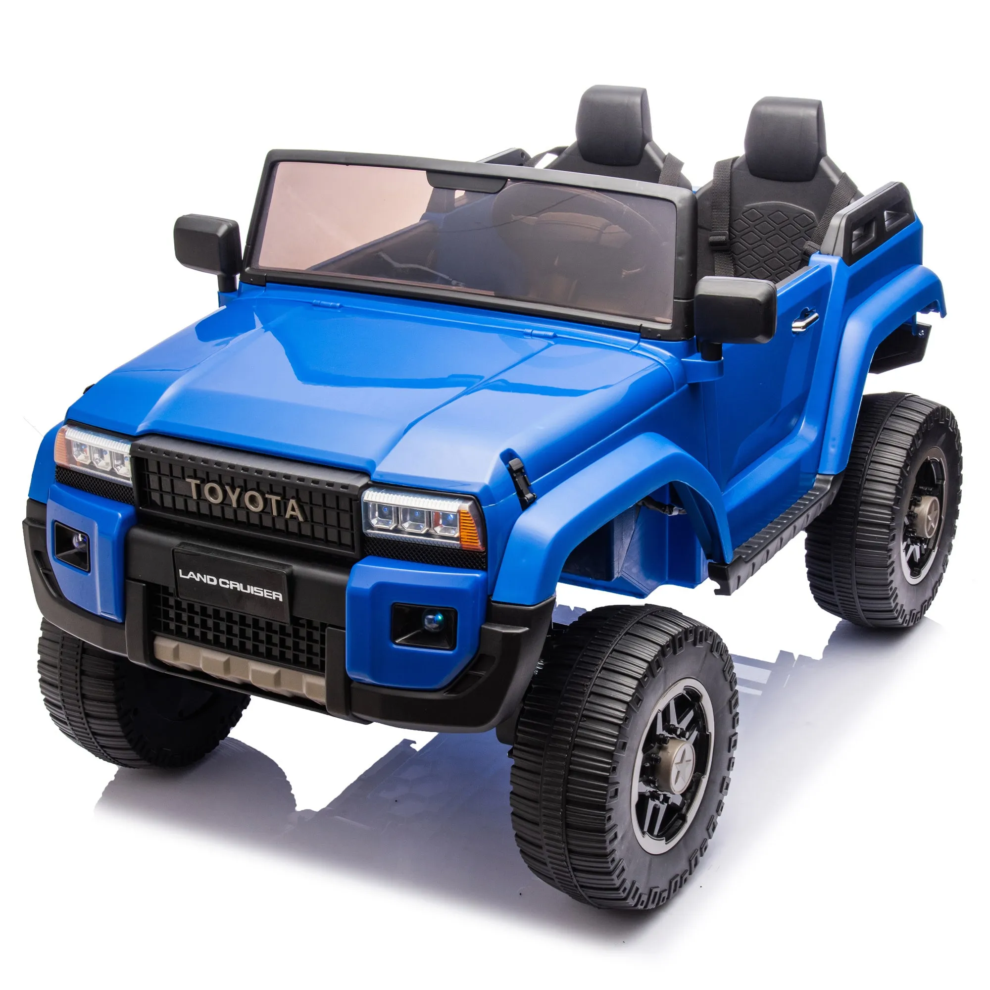 Toyota LC250 24V Two-Seater Kids Ride-On Car with Remote Control - Blue