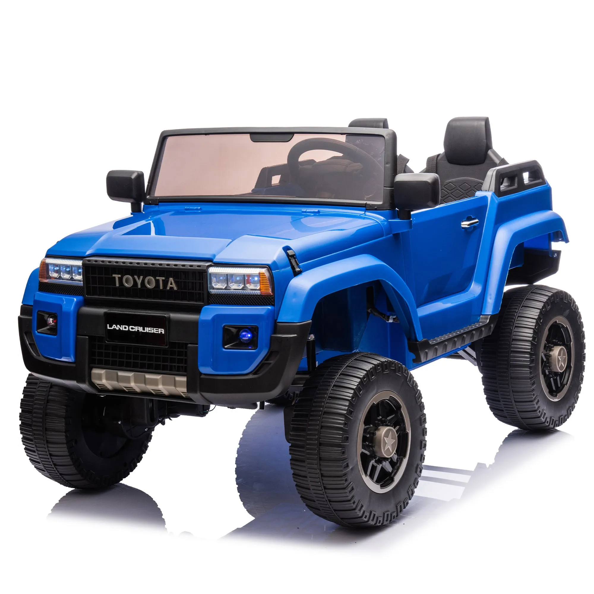 Toyota LC250 24V Two-Seater Kids Ride-On Car with Remote Control - Blue