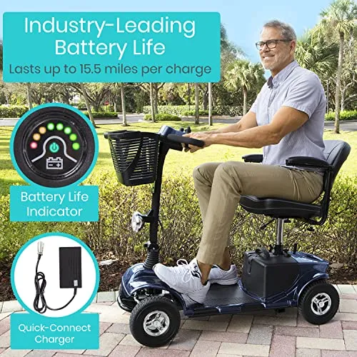 Vive Max 4-Wheel Electric Powered Mobility Scooter - Series A