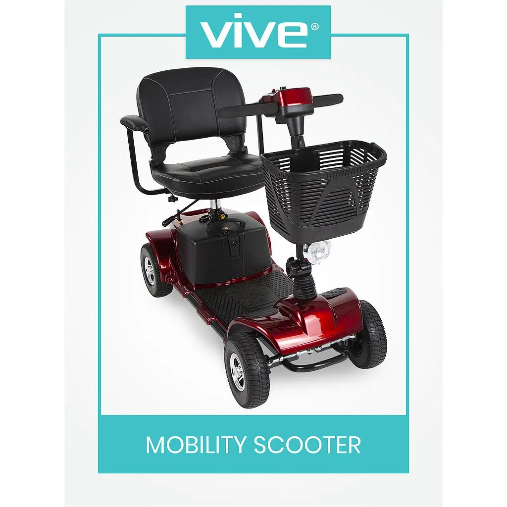 Vive Max 4-Wheel Electric Powered Mobility Scooter - Series A