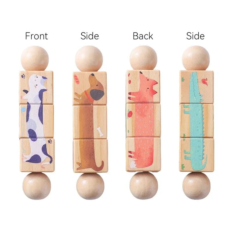 Wooden Montessori Rattle